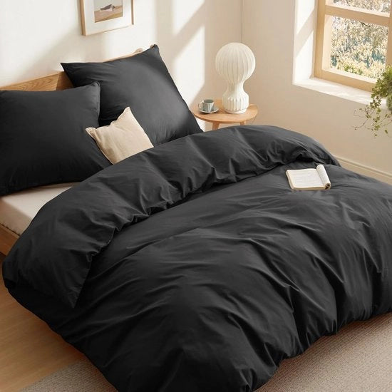 Set di coperte per letto in cotone soffice 155 x 220 cm con cerniera - 3 pezzi