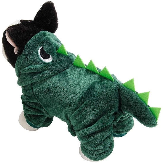 Costume per animali domestici XL - Cappotto per animali - Giacca invernale - Tessuto di lana morbida - Cappuccio - Stile divertente