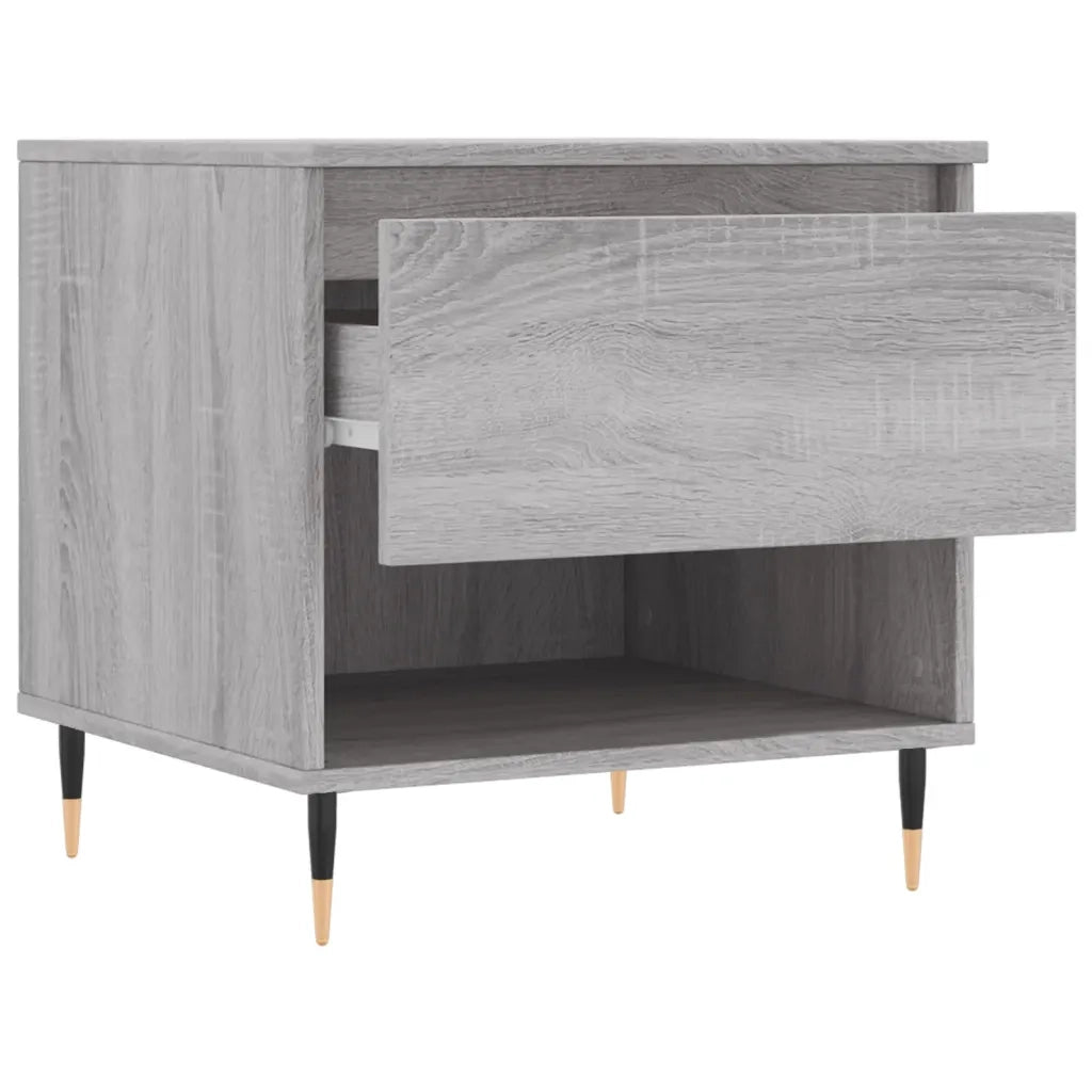 2 pz Tavolini salotto | Tavolino da caff¨¨ | Tavolino da Soggiorno Grigio Sonoma 50x46x50cm Legno Multistrato