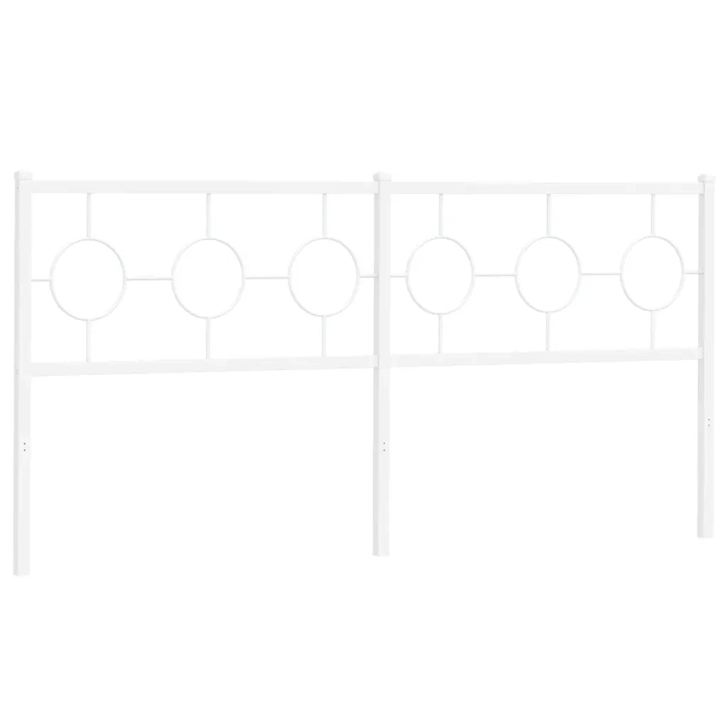 Testiera in Metallo-Testiera in Ferro-Testata Bianco 180 cm 453152