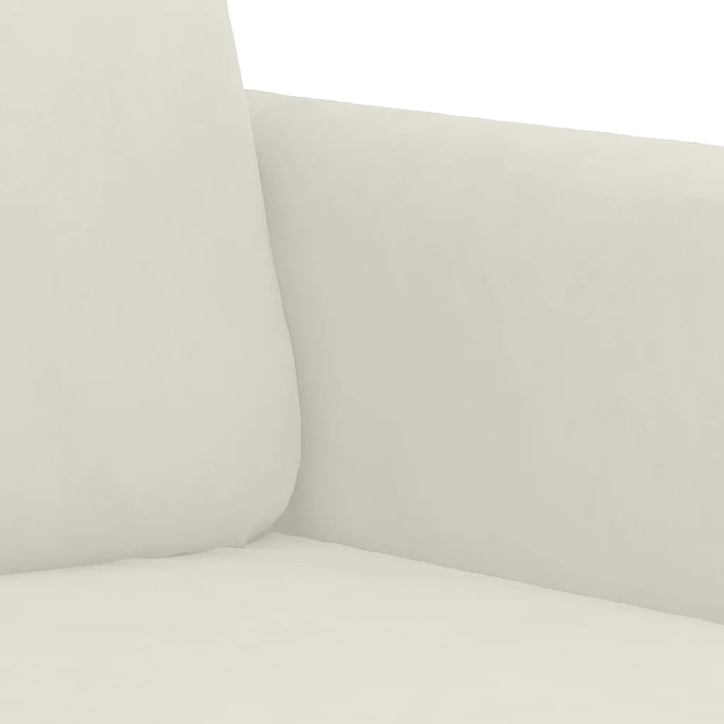 Divano a 2 Posti-Sofa 2 Posti crema 120 cm in Velluto 655335