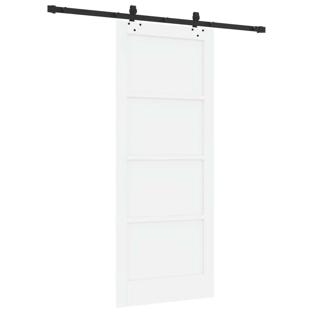 Porta scorrevole Bianco e Nero 83 x 202 cm