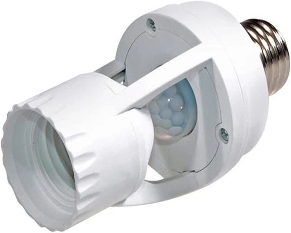 Portalampada E27 con sensore di movimento 360 rilevatore presenza per lampadine