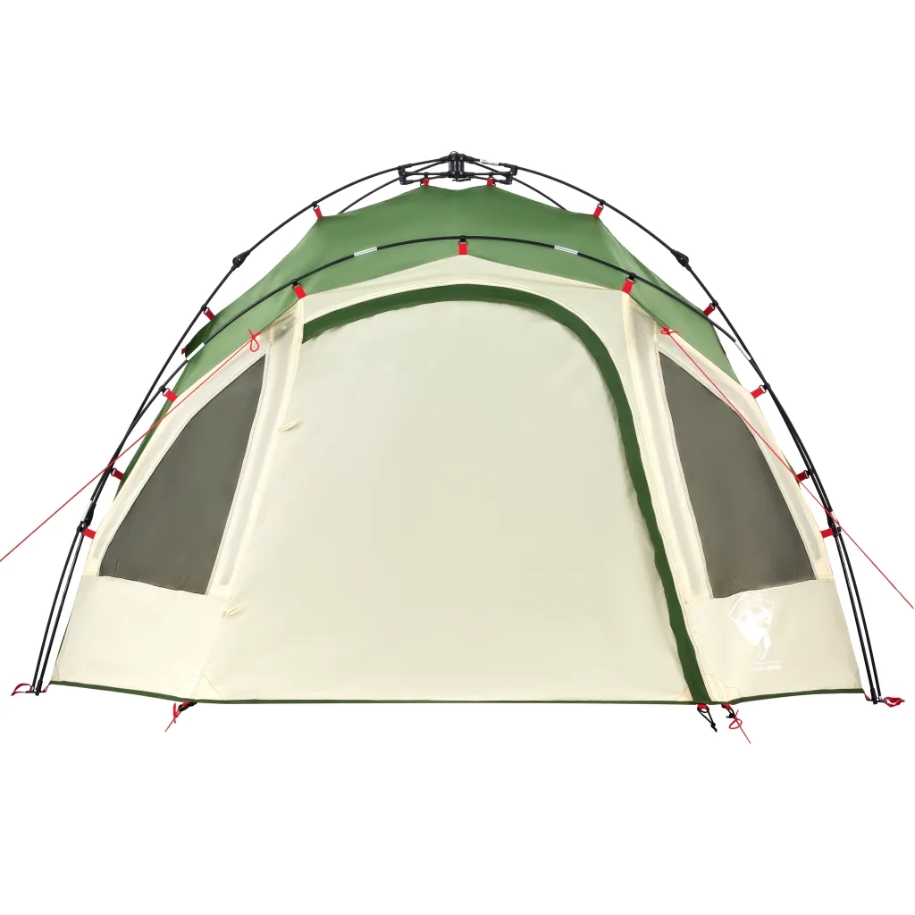 Tenda a Cupola da campeggio | Tenda da campo 3 Persone Verde a Rilascio Rapido