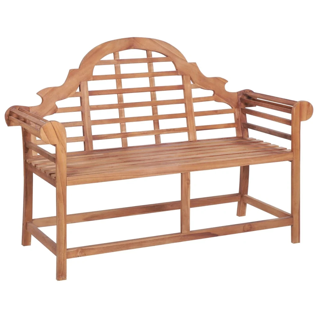 Panca da giardino mobili da esterno per patio terrazza 127 x 58,5 x 92,5 cm legno massello di teak 02_0011236