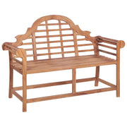 Panca da giardino mobili da esterno per patio terrazza 127 x 58,5 x 92,5 cm legno massello di teak 02_0011236
