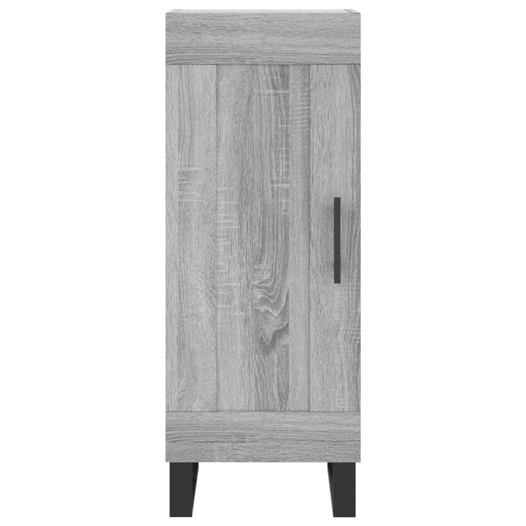 Buffet credenza cassettiera armadio mobile contenitore organizer cucina soggiorno salotto rovere Sonoma alto 34,5 x 34 x 180 cm legno ingegnerizzato grigio 02_0035222