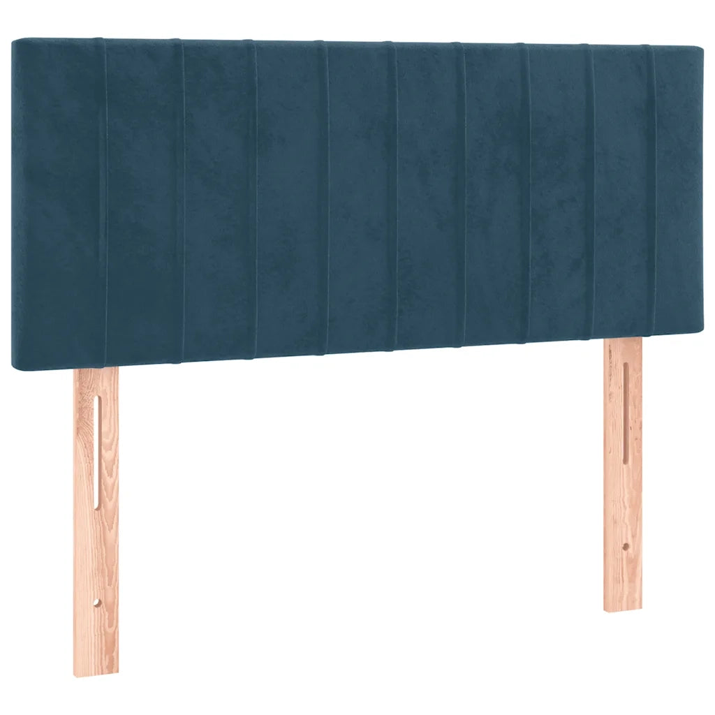 Testiera | Testata Blu Scuro 100x5x78/88 cm in Velluto