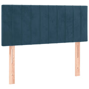Testiera | Testata Blu Scuro 100x5x78/88 cm in Velluto
