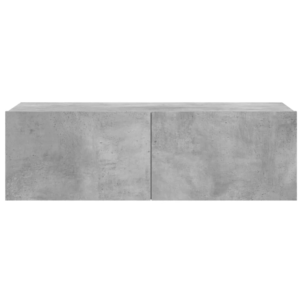Mobile TV multimediale mensola TV credenza TV sala da pranzo soggiorno camera da letto 100 x 30 x 30 cm legno ingegnerizzato grigio 02_0025433