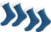 Calze per la casa - 2 Pair - Calze per donne - Anti Slip Calze - Calze in pile - Calze spesse - Dimensione unica - 35-40 - Calze spesse - Calze per letto - Calze soffici - Calze riscaldanti - Calze imbottite - Calze per inverno - Regalo - Natale