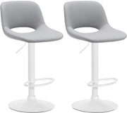 2er Set Barhocker Camden Kunstleder weiЯ