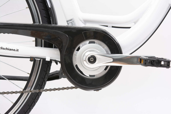 Bici elettrica SCH E-Moving 28'' city Bianca