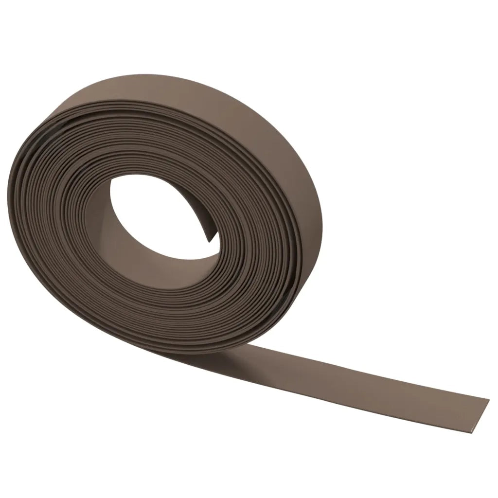 Bordature da Giardino 2 pz Marroni 10 m 10 cm in Polietilene CFW9190237