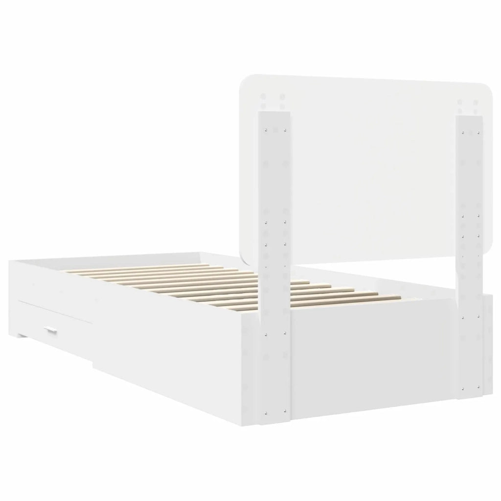 Struttura del letto Bianco 90 x 190 cm Legno multistrato 3412837