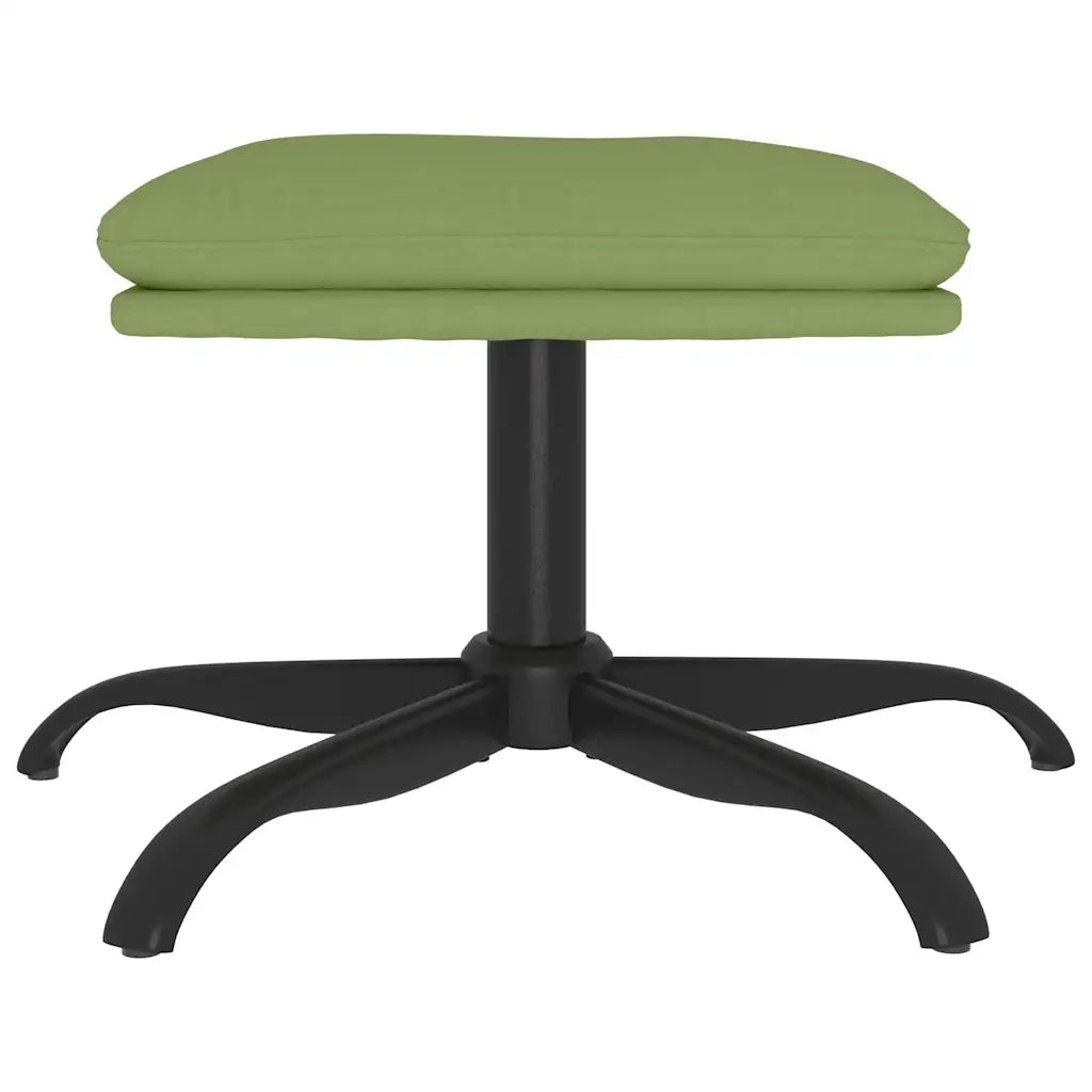 Poggiapiedi Verde Chiaro 60x60x39 cm in Velluto cod mxl 60394