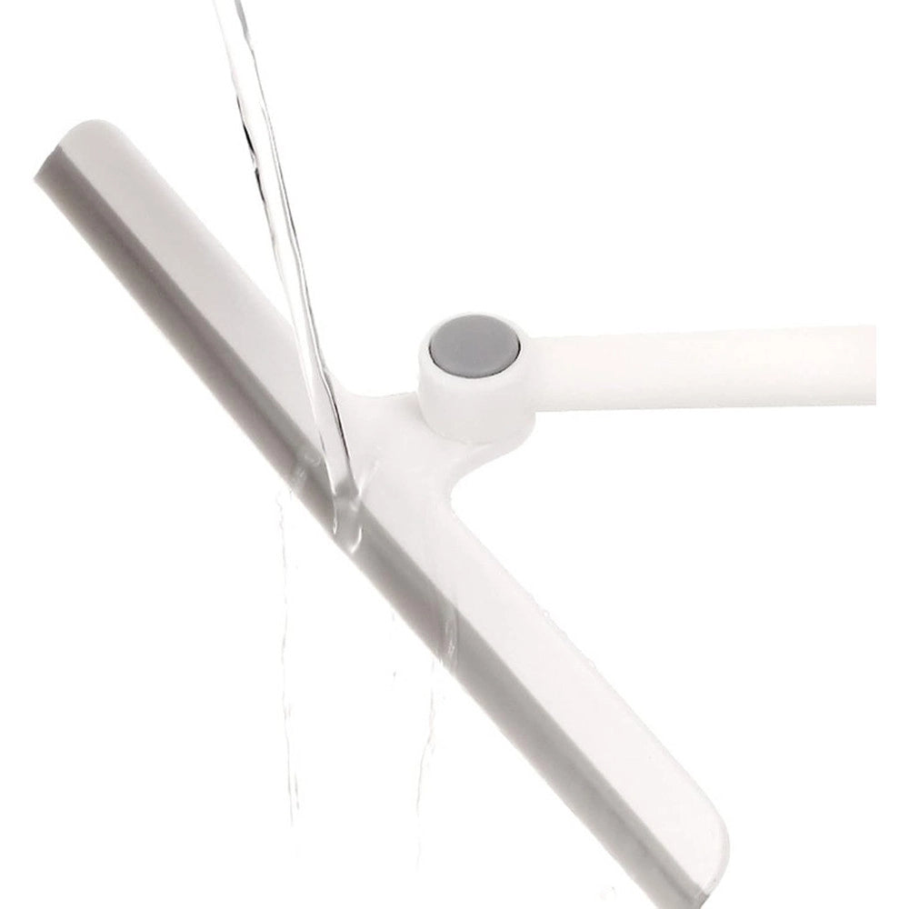 Trade Shop - Spingiacqua Tergivetro Ruotabile Pulisci Specchio Porta Doccia Bagno Vetri 87626 -