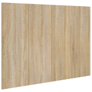 Testiera Letto-Testata del letto Rovere Sonoma 120x1,5x80 cm in Legno Multistrato