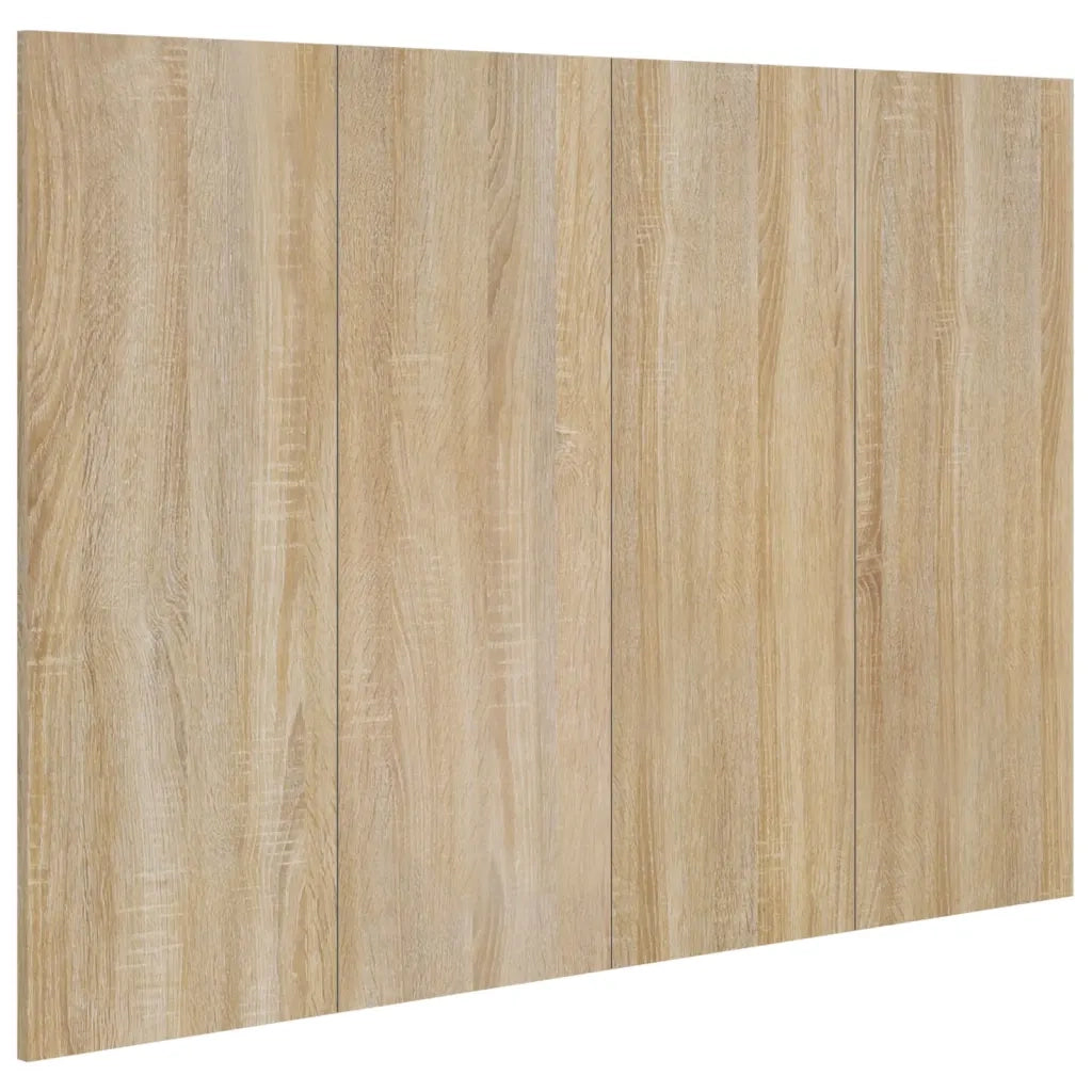 Testiera Letto-Testata del letto Rovere Sonoma 120x1,5x80 cm in Legno Multistrato