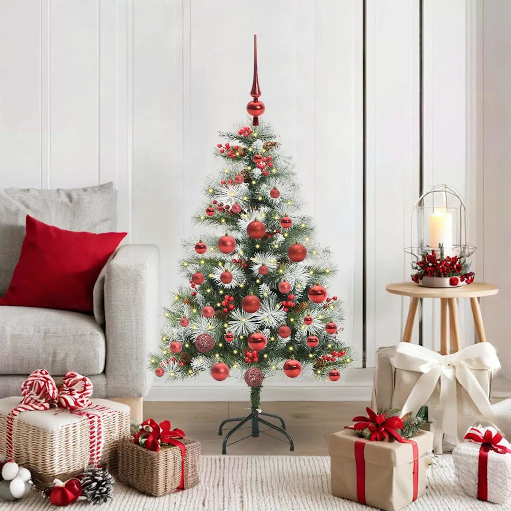Albero di Natale artificiale Verde e bianco 120 cm 3395161