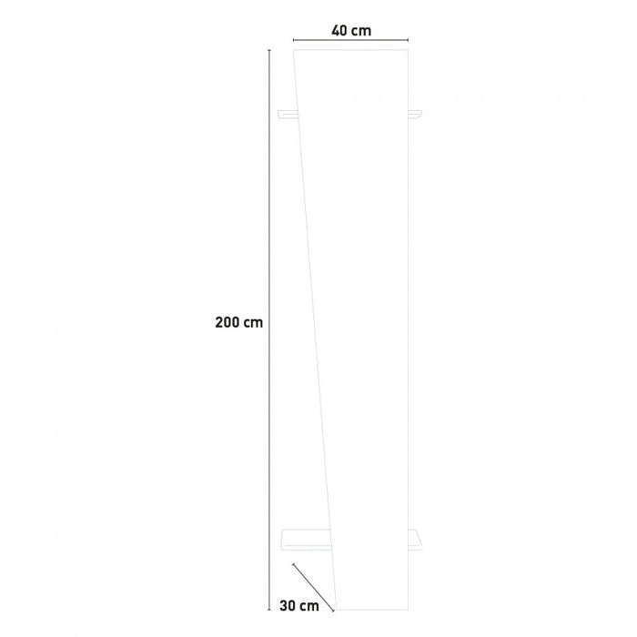 Appendiabiti Moderno Bianco Lucido - VEGA