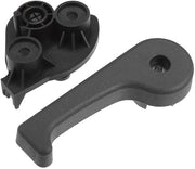 Manubrio per maniglia nero - Apri cappotti - Sostituibile - Per Kia Forte 2010-2020 - Per Hyundai Elantra 2006-2017 - Dimensione base 6.8x5.2cm - Manubrio per maniglia