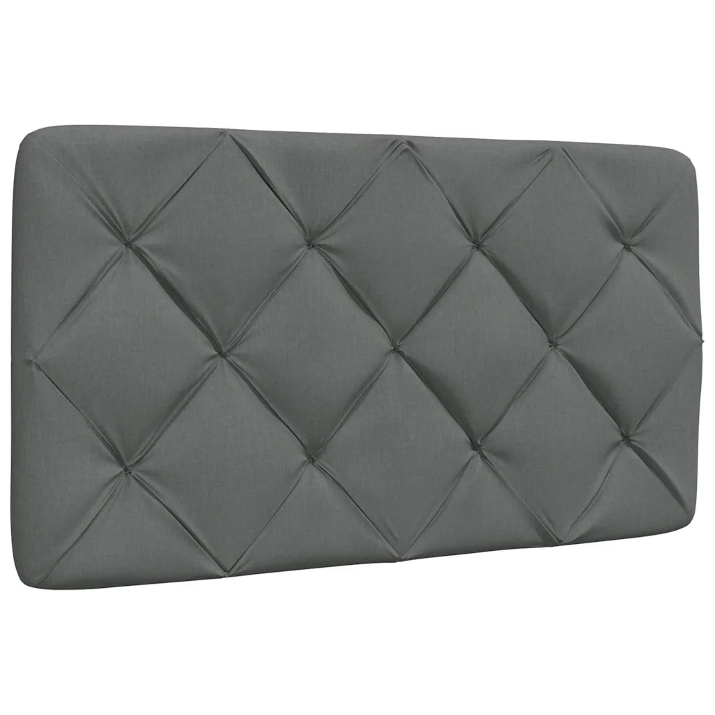 Letto con Materasso Grigio Scuro 90x200 cm in Tessuto 3310714