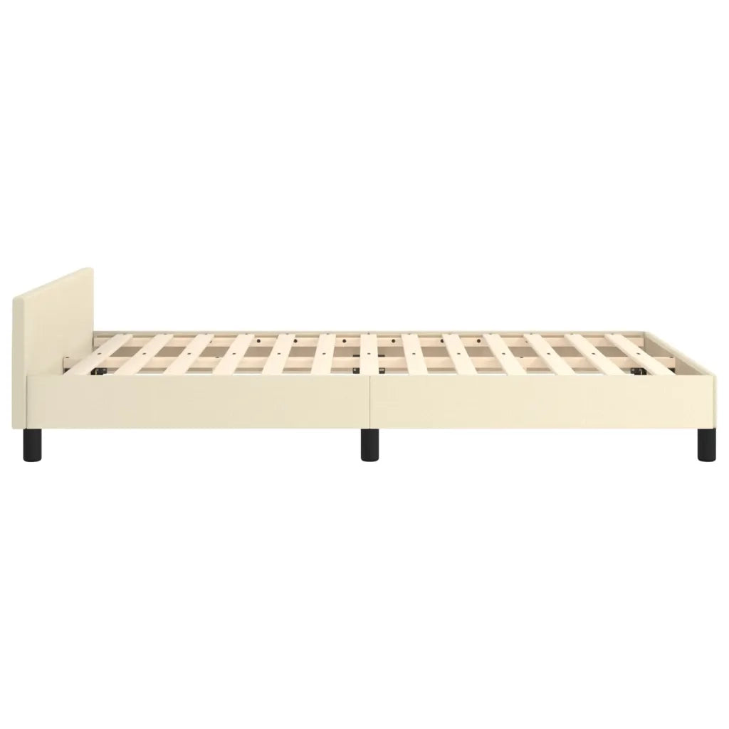 Giroletto con Testiera Crema 120x200 cm in Similpelle cod mxl 62214