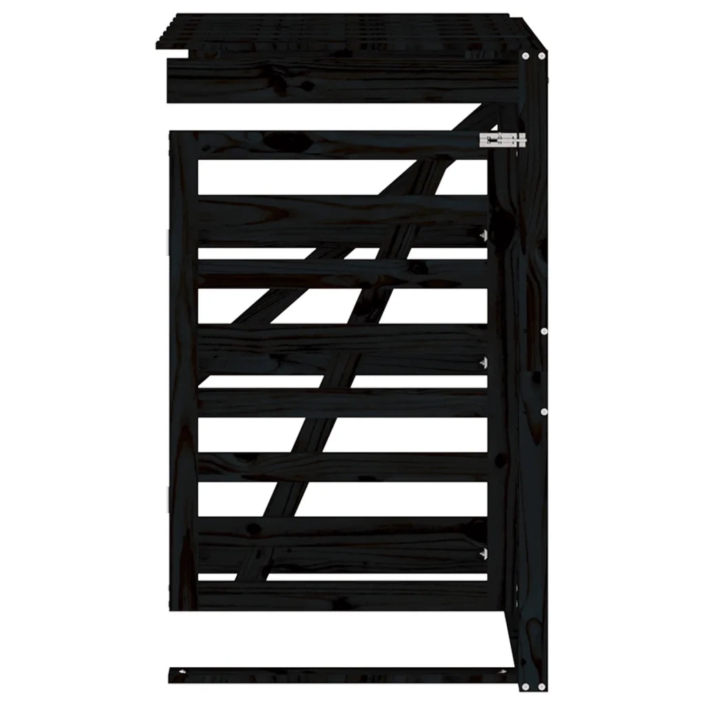 Estensione Copribidone Nero in Legno Massello di Pino 825111