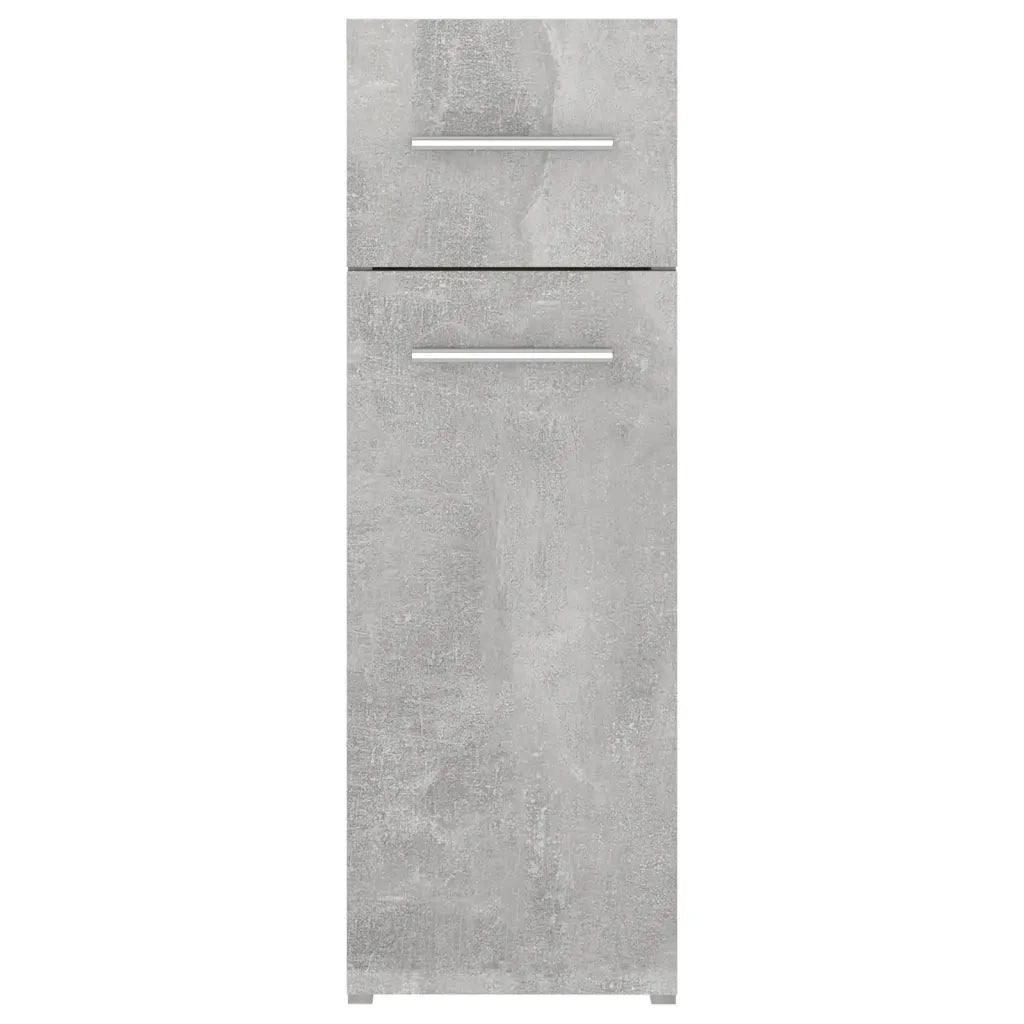 Mobiletto da farmacia pratico contenitore 20 x 45,5 x 60 cm legno grigio cemento 02_0047788
