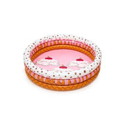 PISCINA 3 ANELLI BAMBINI GELATO BAMBINI 160X38 CM GONFIABILE TONDA TORTA BESTWAY