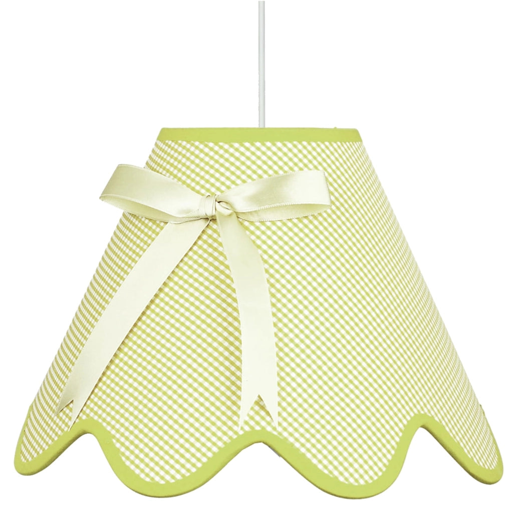 Lampada a sospensione Candellux Lola verde/bianca Ø40 E27