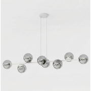 Lampada a sospensione Magnus in acciaio grigio grafite
