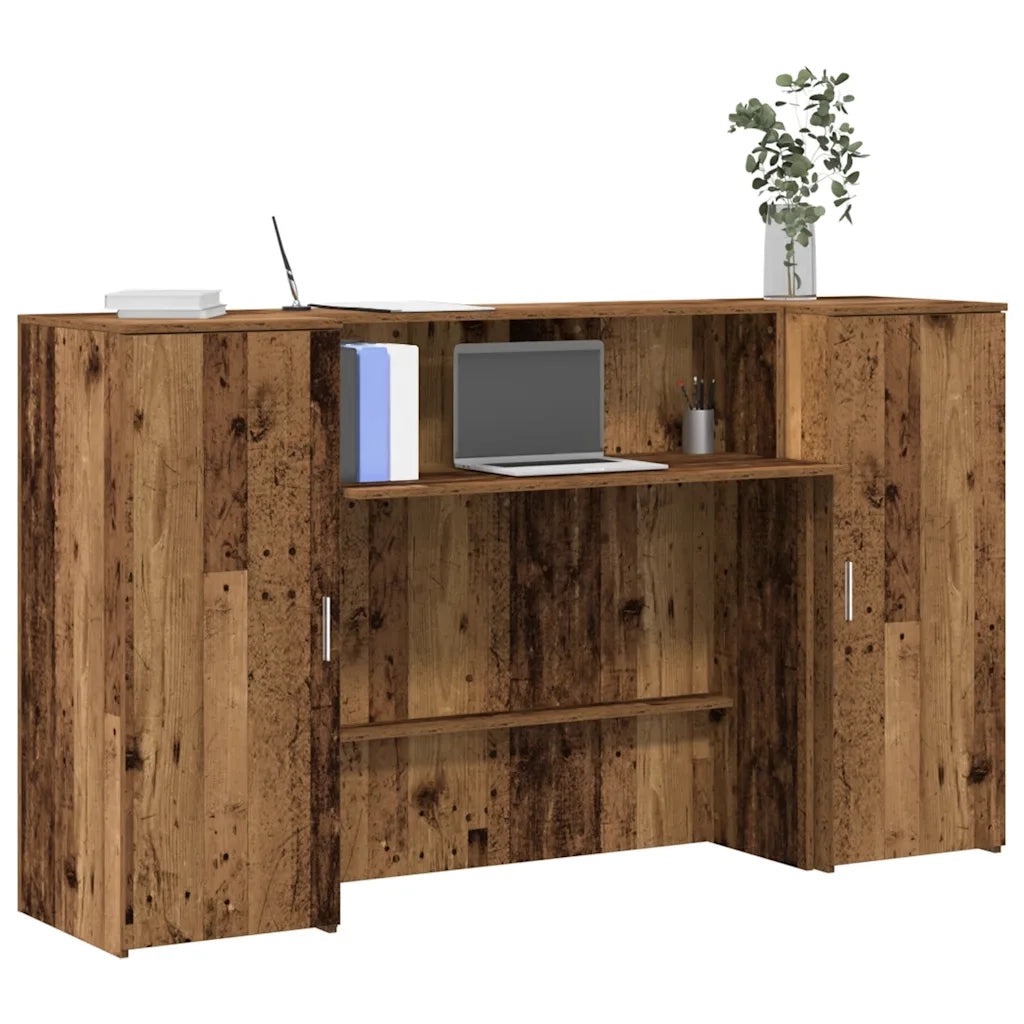 Banco Reception Legno Antico 180x50x103,5 cm Legno Multistrato 3324212