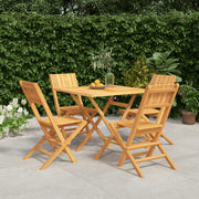 Set da Pranzo per Giardino 5 pz in Legno Massello di Teakcod mxl 100269