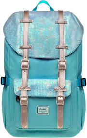 Borsa da Spalla per Donna e Uomo, Borsa da Giorno con Tasca per Laptop per Notebook da 12" per Viaggi, Università, Scuola, 14L, Mini