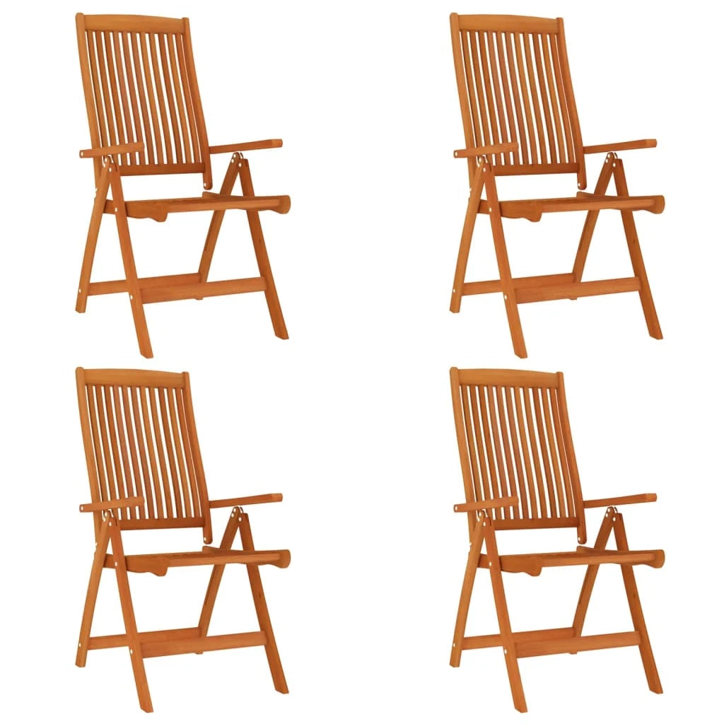 Set da pranzo da esterno 5 pezzi mobili da giardino legno massello di eucalipto 02_0014287