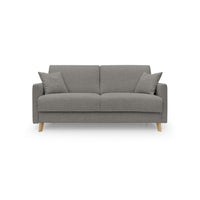 Edgar Divano letto matrimoniale in tessuto felis impermeabile T03 180 cm (mat. 140x197) talpa