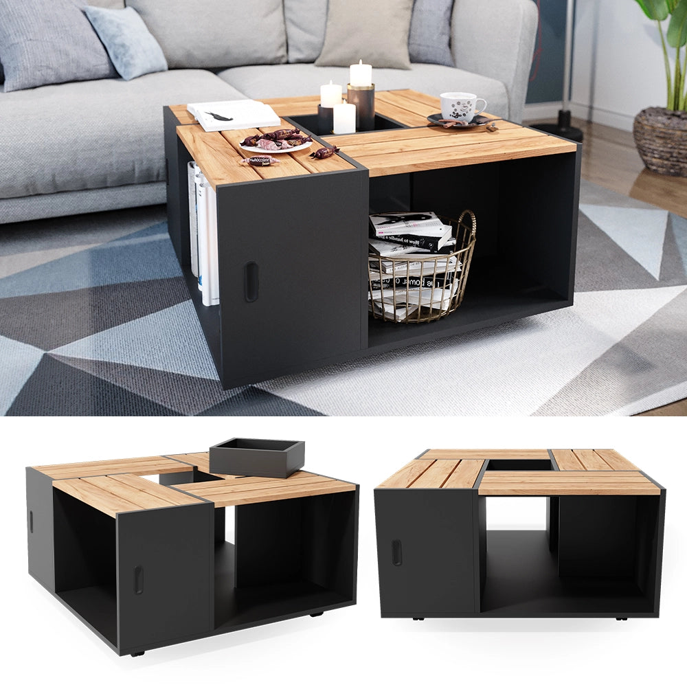 Vicco Tavolino da salotto Antracite 80 x 80 cm