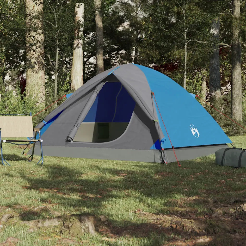 Tenda da Campeggio a Cupola per 6 Persone Blu Impermeabile 94413