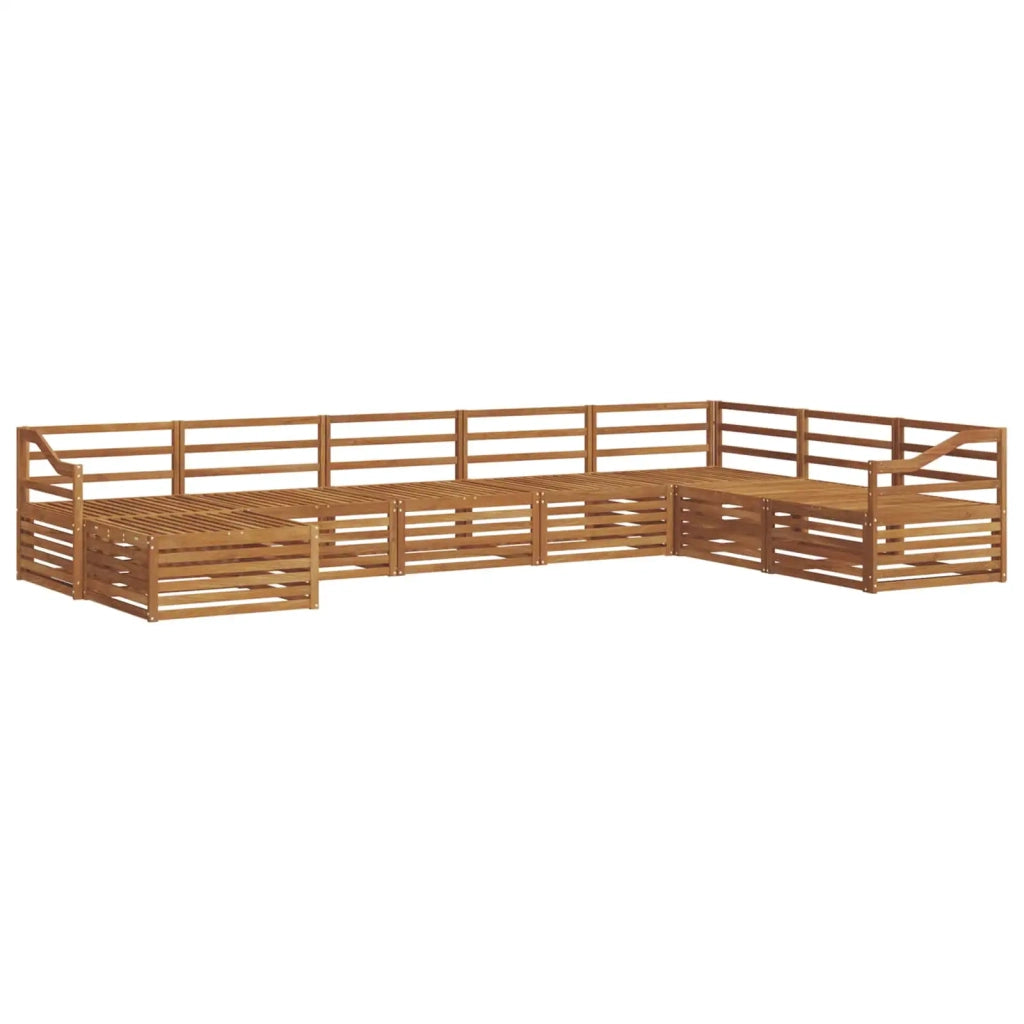 Set di divani da esterno 8 pcs Naturale