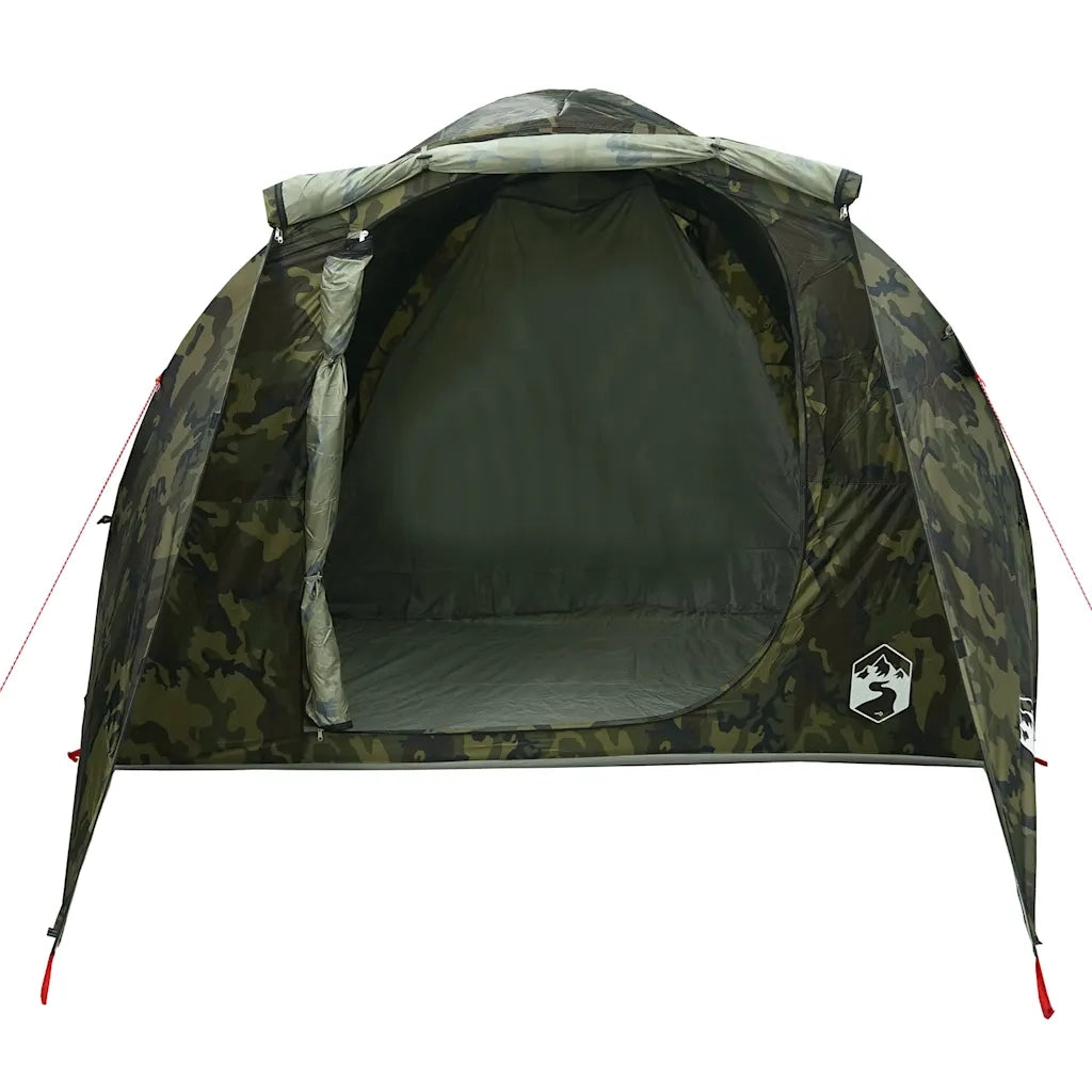 Tenda Familiare a Tunnel per 6 Persone Mimetica Resistente all'acqua 4009577