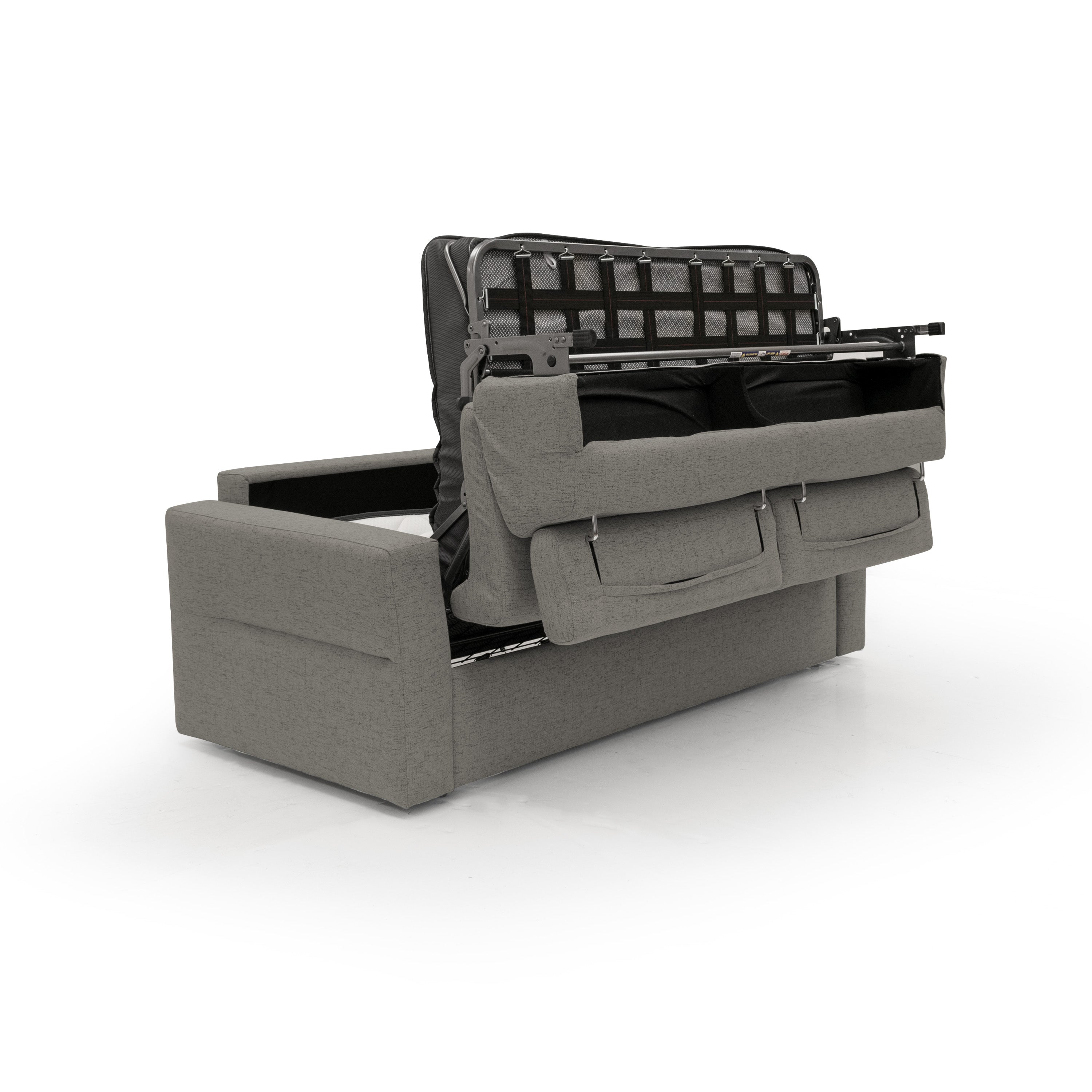 Avalon Divano letto con materasso H18 180 cm (mat. 120x197 cm) talpa