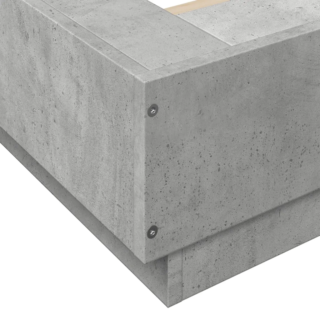 Giroletto-Struttura Letto Grigio Cemento 150x200 cm in Legno Multistrato 830725