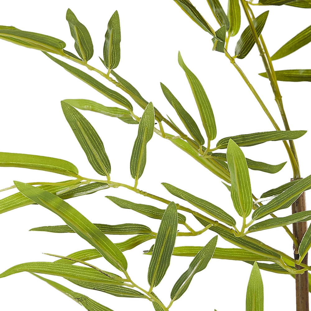 Pianta di bambù artificiale in vaso Materiale sintetico verde e Nero 160 cm Accessorio decorativo per interni