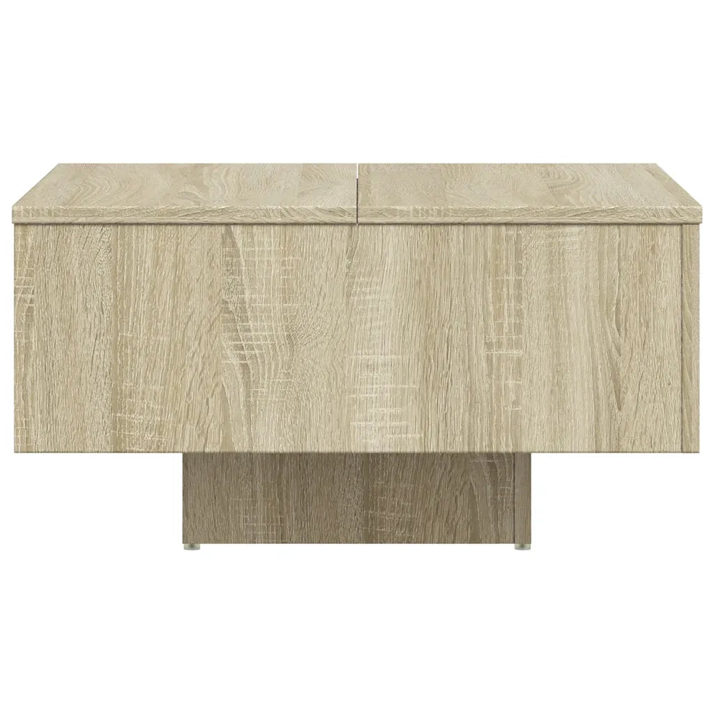 Tavolino Salotto-Tavolino da soggiorno-Tavolo Rovere Sonoma 60x60x31,5 cm Legno Multistrato