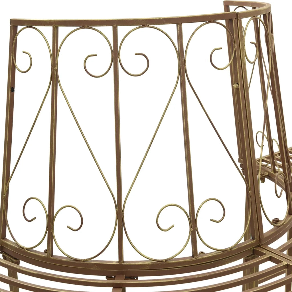 Panchina per Alberi 4-Numero di posti 160 x 80 x 89 cm Acciaio 42029502