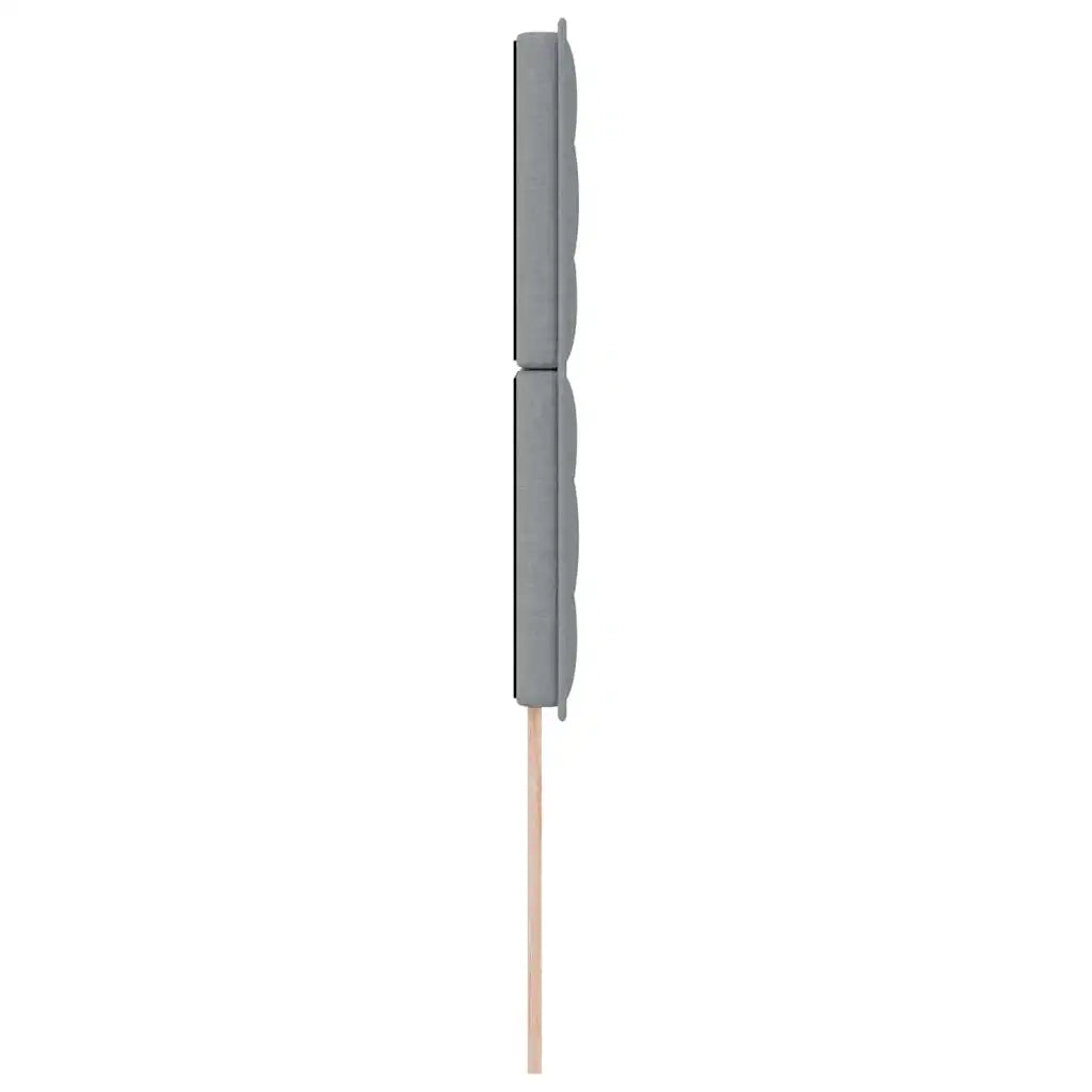 Testiera LED con strisce LED Grigio chiaro 90 cm Tessuto 3338272