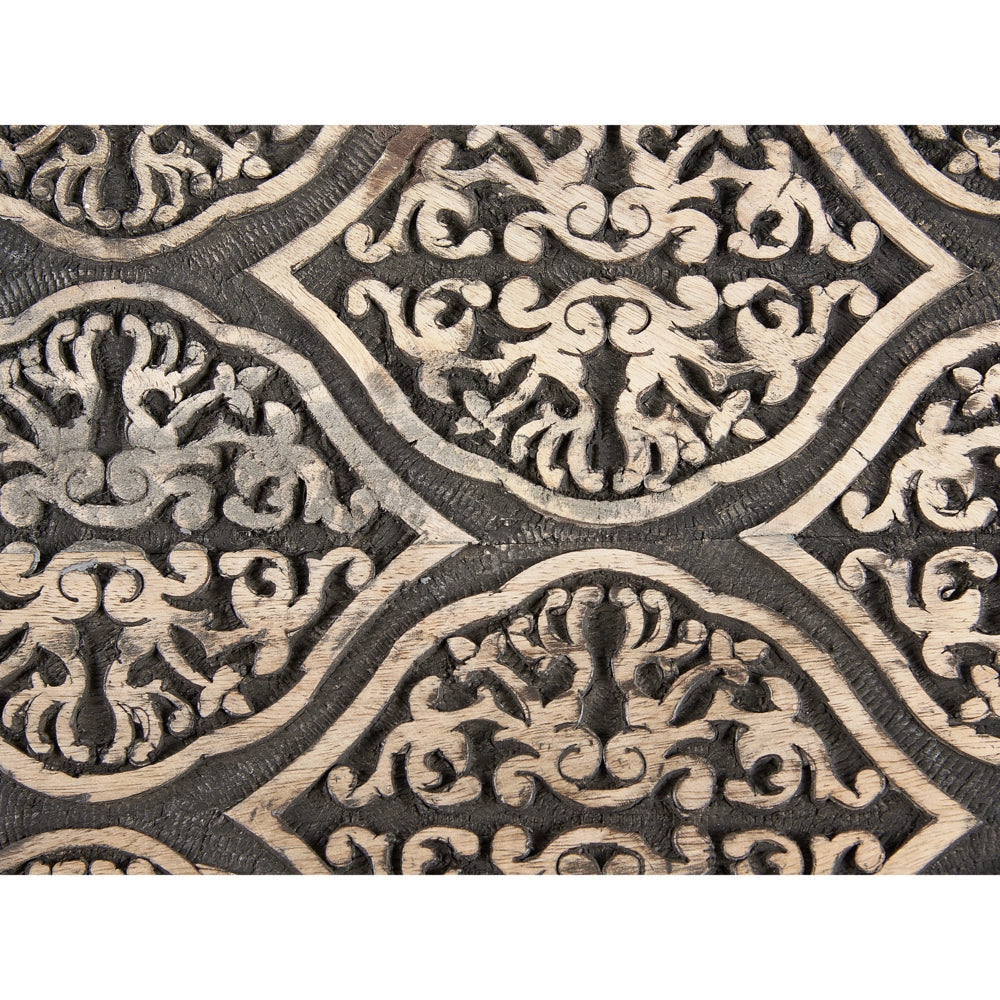 Set di 2 tavolini in legno di mango chiaro Tavolino decorativo Tavolino da salotto piccolo Design orientale