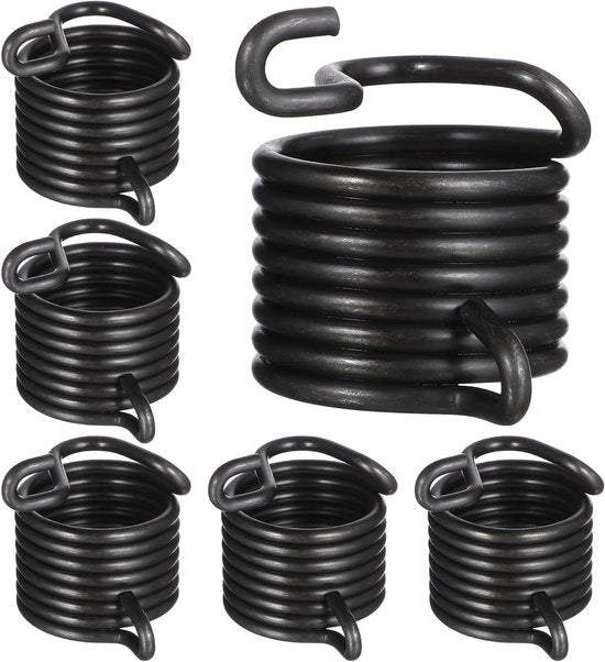 Set di 6 schoppiatori pneumatici per veversnippering - accessori di sostituzione - martelletti - nero